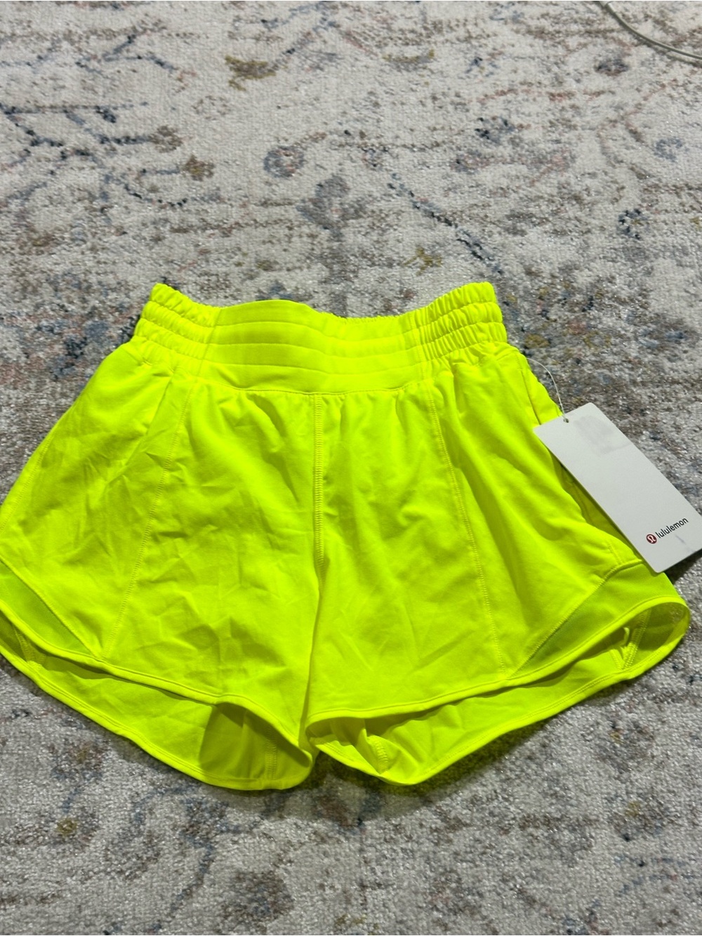lululemon athletica Women’s Neon Yellow Athletic Shorts